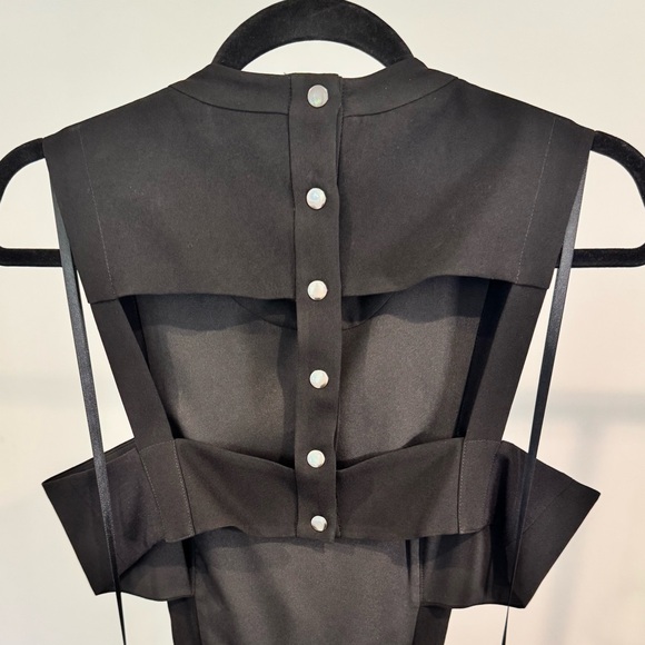 BCBGMaxAzria NWT Avalon Black Layered Tiered Tulle Gown Size 8 - Picture 5 of 9